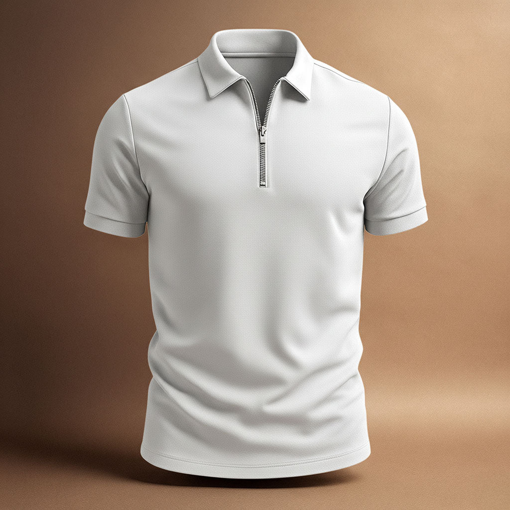 Brandon - Modern Zip Polo Shirt | By Julian & Claire Toronto